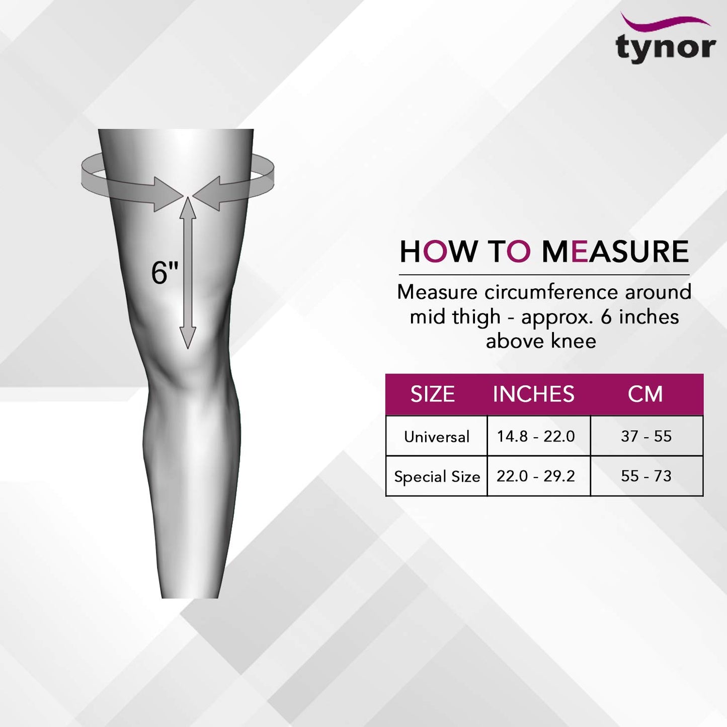 Tynor Knee Immobiliser Urbane Universal Adjustable