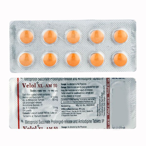 Velol Xl Am 50mg Tab