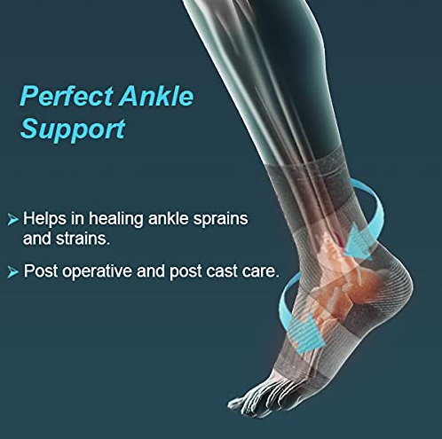 Tynor Ankle Binder, Grey 1 Unit