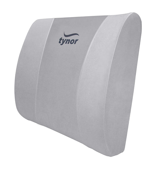 Tynor Lumbo Back Rest Full, Universal Size (Grey) Back Rest Pillow