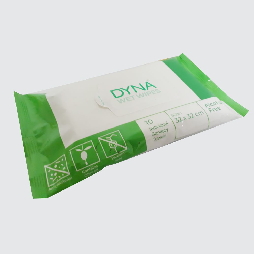 Dynamic Dyna Wet Wipes (32CM x 32CM) Pack of 10