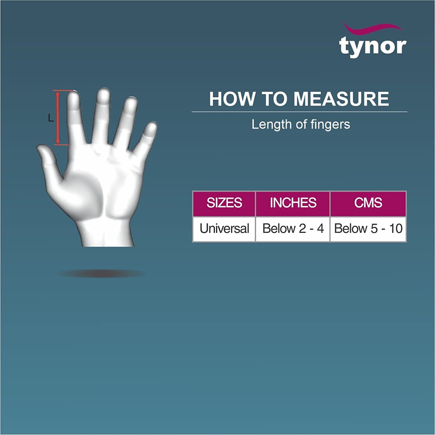 Tynor Mallet Finger Splint, Silver (Universal Size) for Post Fractures