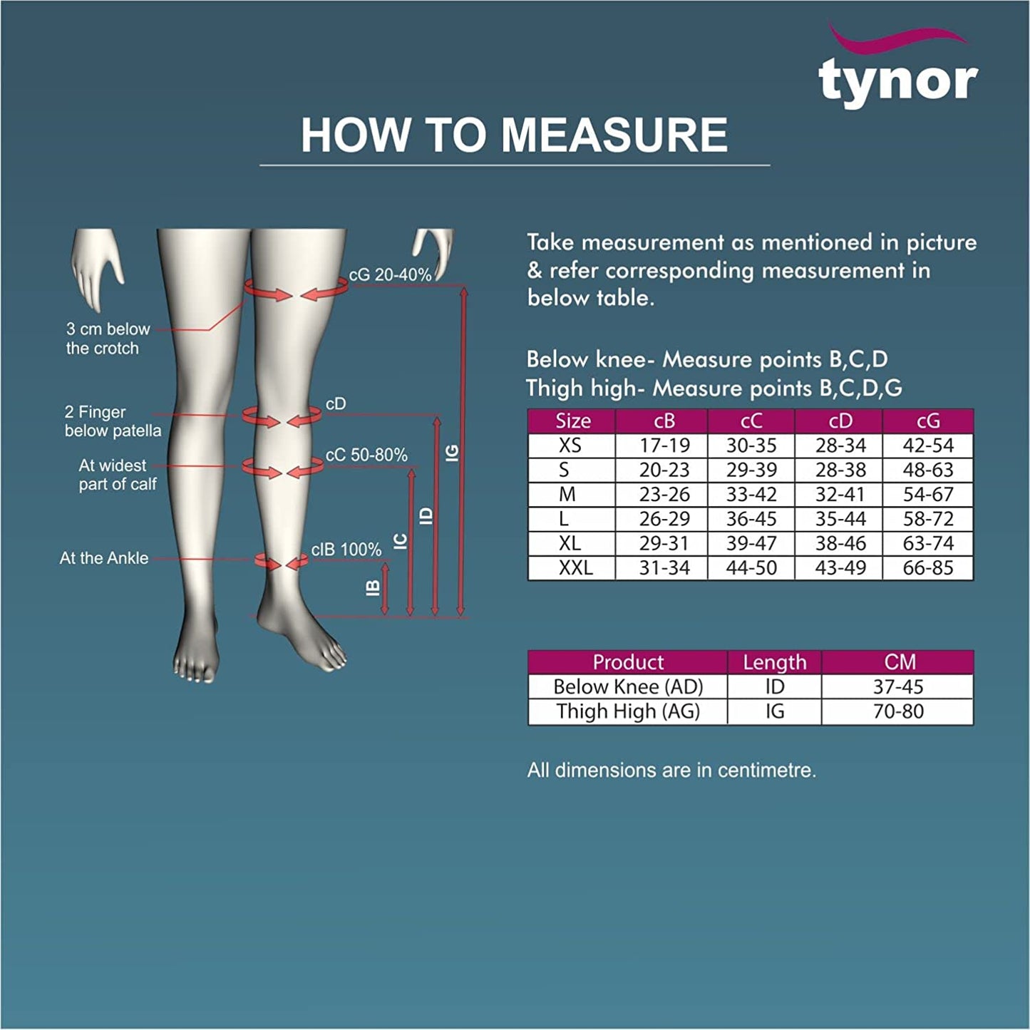 Tynor D.V.T. Stocking Thigh High (Pair)