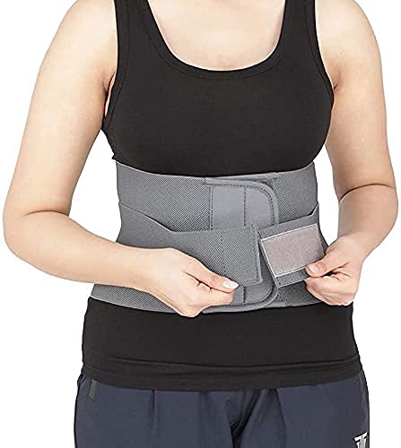 Aaram Lumbo Sacral Belt, Rubberized Elastic, Strong Velcro for Better  Compression, Relieves Pain, Comfortable with Optimum Design, For Everyday  Use (Large) 