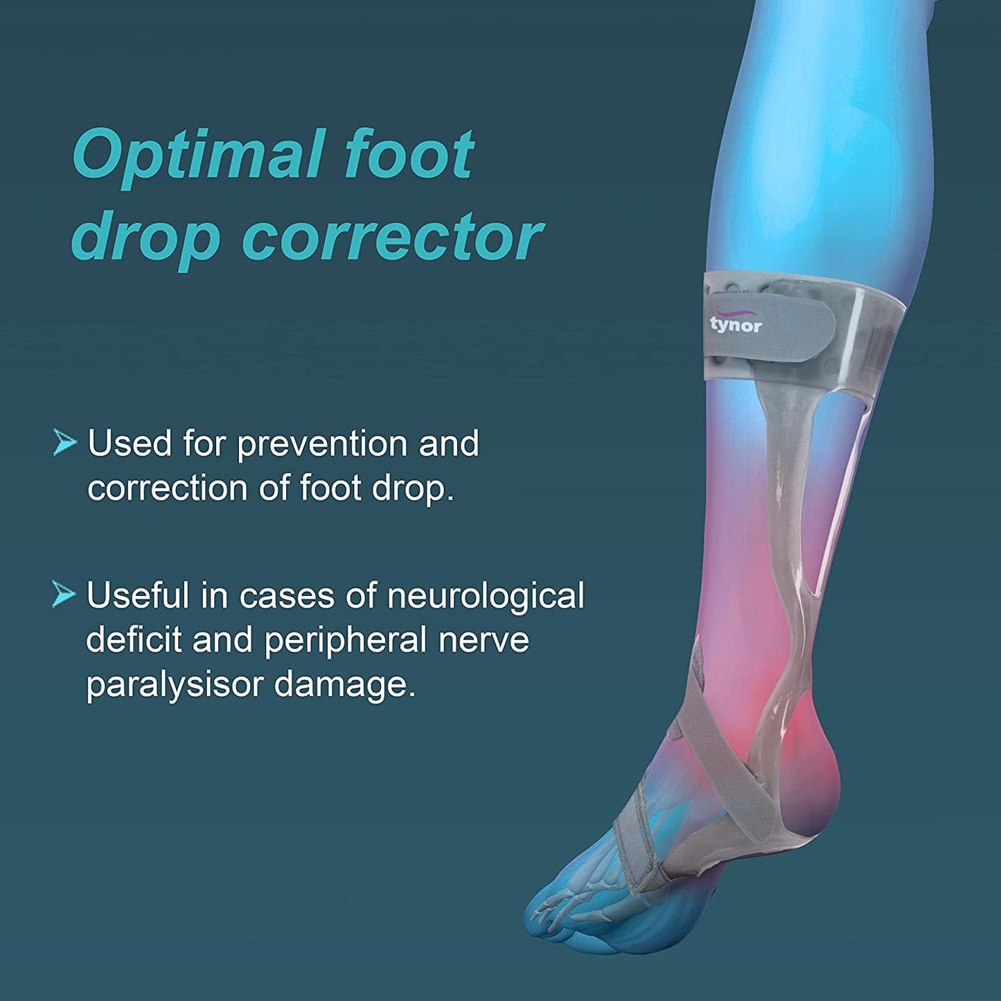 Tynor Foot Drop Splint with Liner Right/Left