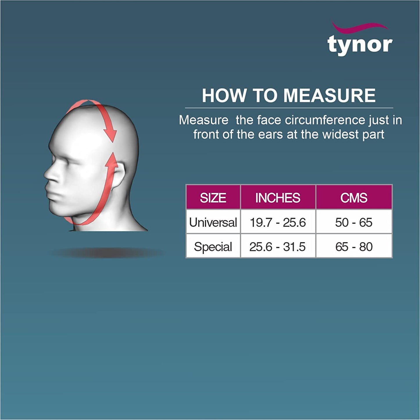Tynor Compression Garment Face Open Hood