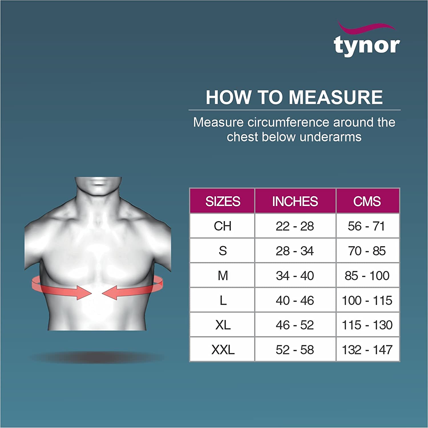 TYNOR Clavicle Brace with Velcro