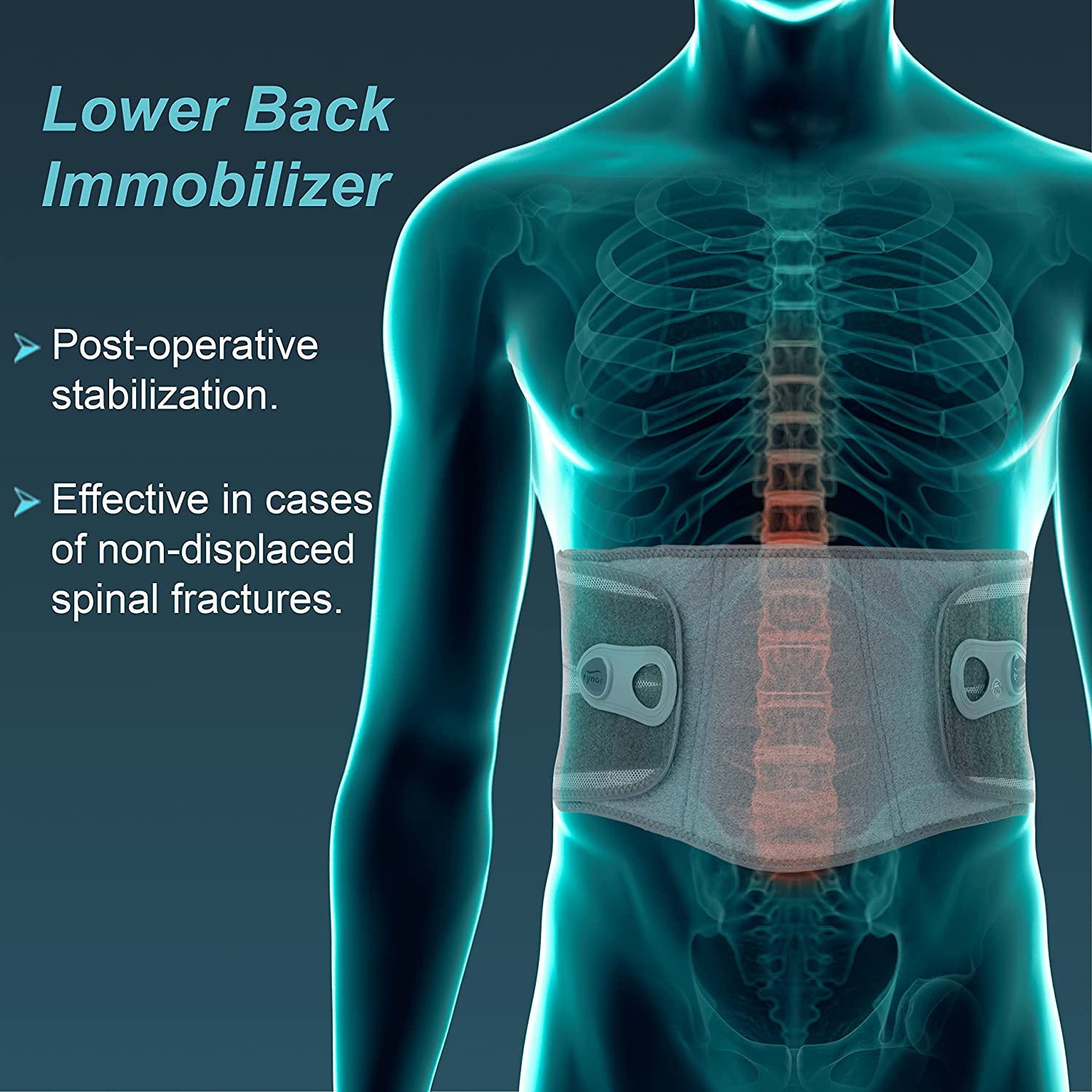 Tynor Lumbo Lacepull Brace for Sprain Fractures (Grey) – Fishman Healthcare