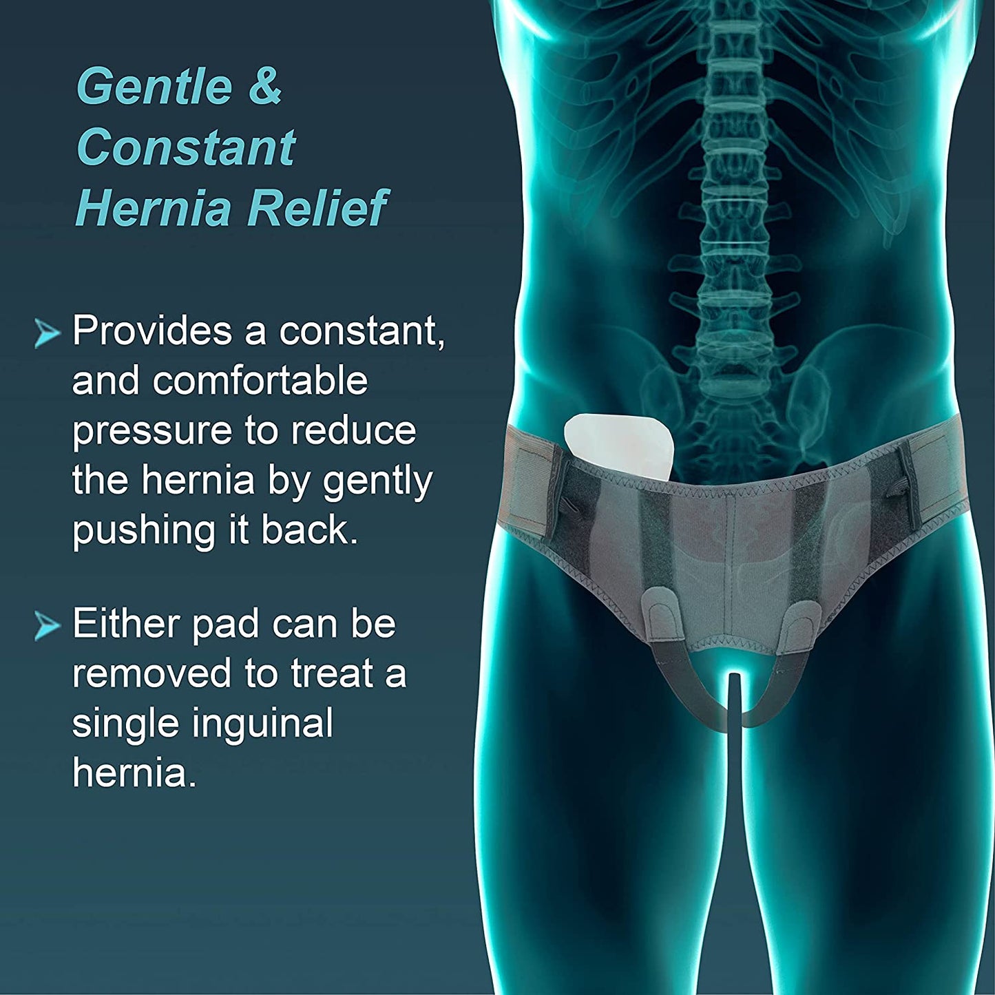 Tynor Hernia Belt For Hernia Patient (Grey)