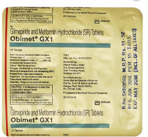 Obimet Gx 1mg Tablet