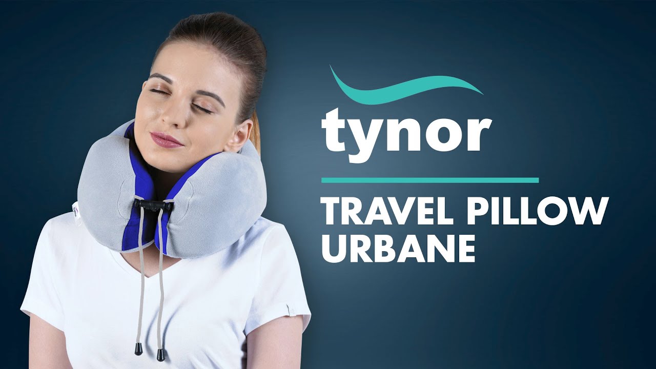 Tynor Travel Pillow Urbane, Grey, Universal Size, 1 Unit