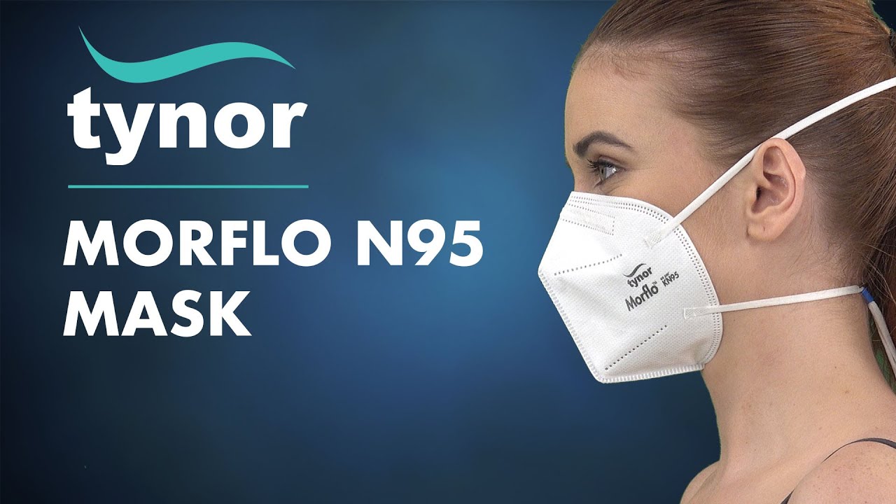 Tynor Morflo KN95 Mask (Adjustable String, Respirator, Comfortable, High Filtration)-Universal Size