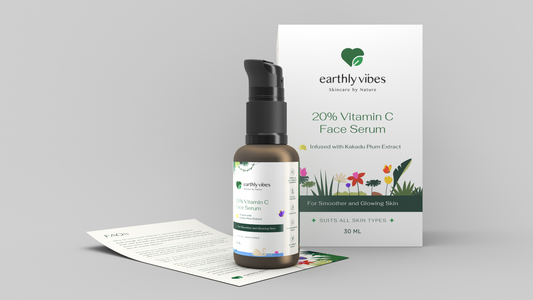 Earthly Vibes 20% Vitamin C Face Serum for Glowing Skin, 30 ml